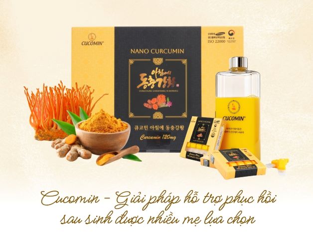 Cucomin – Giải pháp hỗ trợ phục hồi sau sinh từ Đông trùng hạ thảo Hàn Quốc và Nano Curcumin