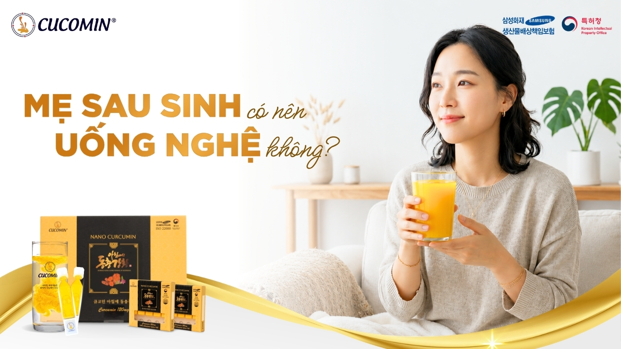 mẹ sau sinh uống nghệ có tốt không
