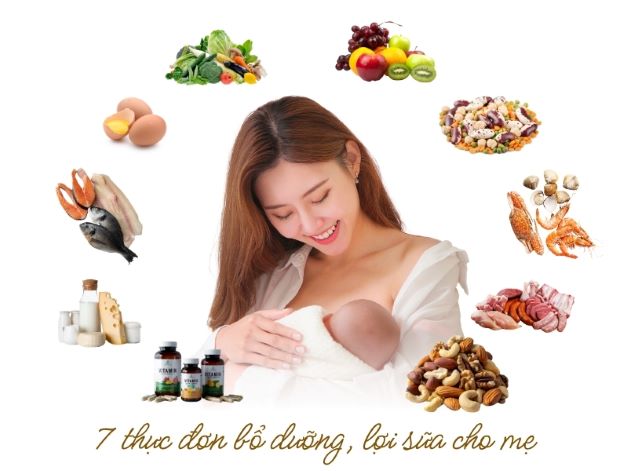 Gợi ý 7 thực đơn bổ dưỡng, lợi sữa cho mẹ sau sinh thường và sinh mổ