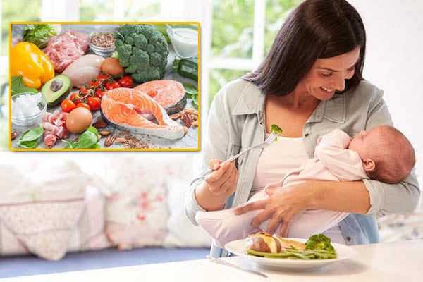 Ăn uống cân đối hỗ trợ giảm chướng bụng đầy hơi sau sinh mổ