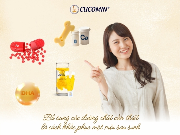 Bổ sung dưỡng chất cần thiết giúp mẹ sớm khắc phục tình trạng mệt mỏi sau sinh